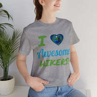 Unisex IRW Logo "Awesome Hikers" Jersey Short Sleeve Tee