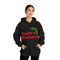 Unisex Heavy Blend™ Hooded Holiday Sweatshirt, "Santa's Favorite"