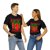 Unisex Jersey Short Sleeve Holiday Tee, "Santa's Favorite"