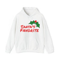 Unisex Heavy Blend™ Hooded Holiday Sweatshirt, "Santa's Favorite"