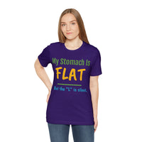 Unisex Jersey Short Sleeve Tee, "Flat"