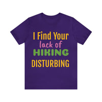 Unisex Jersey Short Sleeve Tee, "Disturbing"