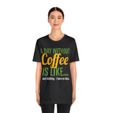 Unisex Jersey Short Sleeve Tee, "Coffee"