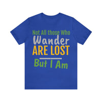 Unisex Jersey Short Sleeve Tee, "Wander"