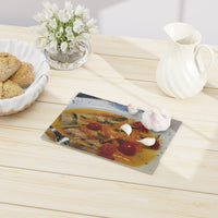 "Delicious"  Tempered Glass Cutting Board