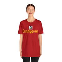 Unisex Jersey Short Sleeve Holiday Tee, "Candygram"