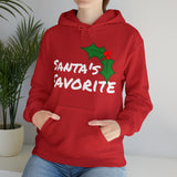 Unisex Heavy Blend™ Hooded Holiday Sweatshirt, "Santa's Favorite"