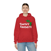 Unisex Heavy Blend™ Hooded Holiday Sweatshirt, "Santa's Favorite"