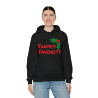 Unisex Heavy Blend™ Hooded Holiday Sweatshirt, "Santa's Favorite"