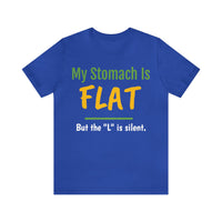 Unisex Jersey Short Sleeve Tee, "Flat"