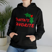 Unisex Heavy Blend™ Hooded Holiday Sweatshirt, "Santa's Favorite"