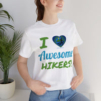 Unisex IRW Logo "Awesome Hikers" Jersey Short Sleeve Tee