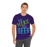 Unisex Jersey Short Sleeve Tee, "Hike for Beer"