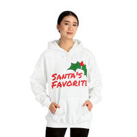 Unisex Heavy Blend™ Hooded Holiday Sweatshirt, "Santa's Favorite"