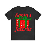 Unisex Jersey Short Sleeve Holiday Tee, "Santa's Favorite"