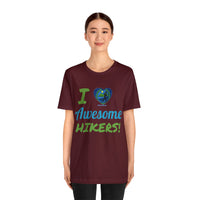 Unisex IRW Logo "Awesome Hikers" Jersey Short Sleeve Tee