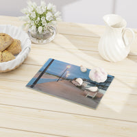 "Atlantic Beach"  Tempered Glass Cutting Board, 2 sizes