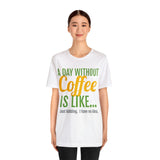 Unisex Jersey Short Sleeve Tee, "Coffee"