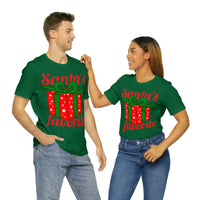 Unisex Jersey Short Sleeve Holiday Tee, "Santa's Favorite"