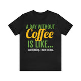 Unisex Jersey Short Sleeve Tee, "Coffee"