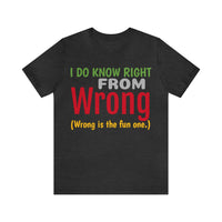 Unisex Jersey Short Sleeve Seasonal Tee, "Wrong"