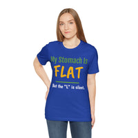 Unisex Jersey Short Sleeve Tee, "Flat"