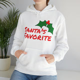 Unisex Heavy Blend™ Hooded Holiday Sweatshirt, "Santa's Favorite"