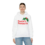 Unisex Heavy Blend™ Hooded Holiday Sweatshirt, "Santa's Favorite"