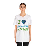 Unisex IRW Logo "Awesome Hikers" Jersey Short Sleeve Tee