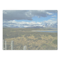 "Patagonia Landscape"  Tempered Glass Cutting Board, 2 sizes