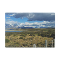 "Patagonia Landscape"  Tempered Glass Cutting Board, 2 sizes