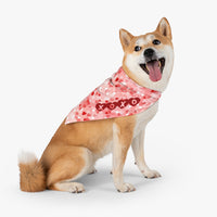 Valentine Kisses Pet Bandana