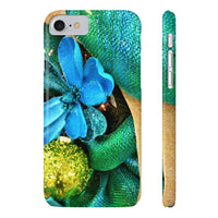 Case Mate Slim Holiday Phone Cases, "Blue Sparkle"