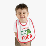 "Broccoli" Contrast Trim Jersey Bib