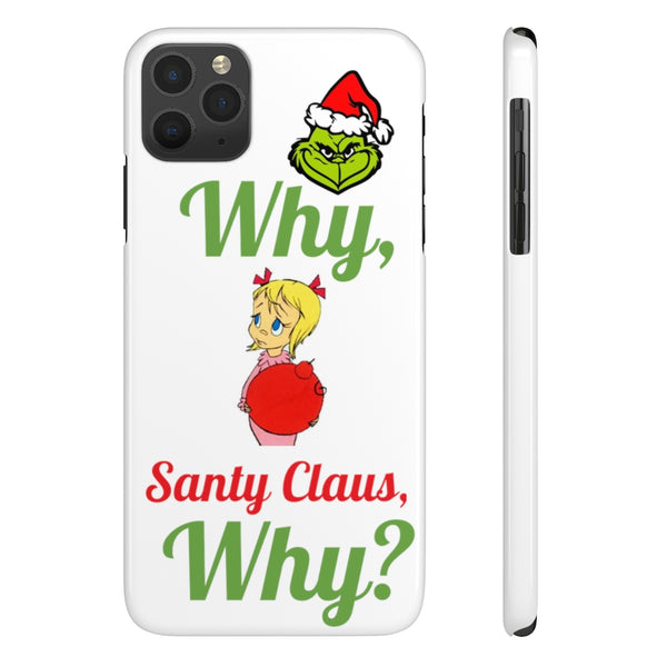 Case Mate Slim Holiday Phone Cases, "Santy Claus"