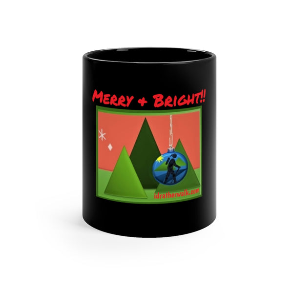 11oz Black IRW Holiday "Merry & Bright!" Mug