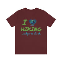 Unisex IRW Logo "Love Hiking" Jersey Short Sleeve Tee