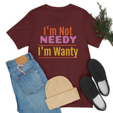 Unisex Jersey Short Sleeve Tee, "Wanty"