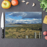 "Patagonia Landscape"  Tempered Glass Cutting Board, 2 sizes