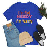 Unisex Jersey Short Sleeve Tee, "Wanty"