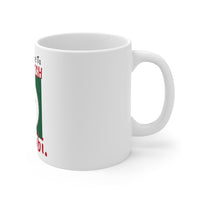 Ceramic Holiday "Alibi" Mug, 11oz