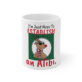 Ceramic Holiday "Alibi" Mug, 11oz