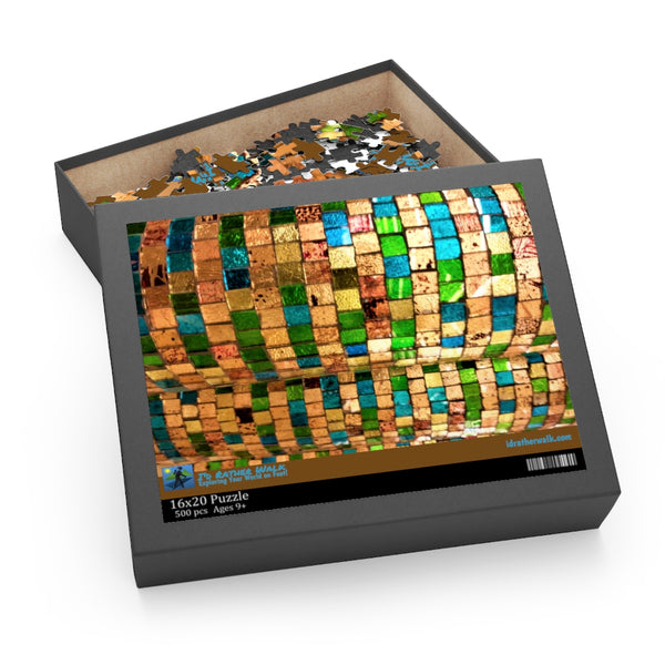 IRW Holiday Sparkle Jigsaw Puzzle (120, 252, 500-Piece), Gold Mosaic