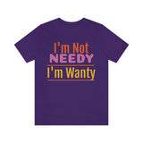 Unisex Jersey Short Sleeve Tee, "Wanty"