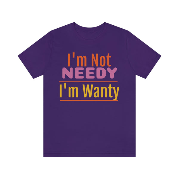 Unisex Jersey Short Sleeve Tee, "Wanty"