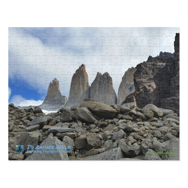 The Three Towers, Torres del Paine National Park, Patagonia.  Jigsaw Puzzle (252-Piece)