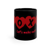 11oz Black "Let's Make Out!" Mug