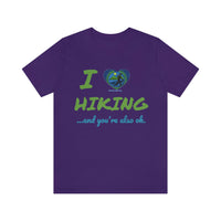 Unisex IRW Logo "Love Hiking" Jersey Short Sleeve Tee