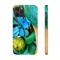 Case Mate Slim Holiday Phone Cases, "Blue Sparkle"