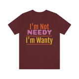 Unisex Jersey Short Sleeve Tee, "Wanty"